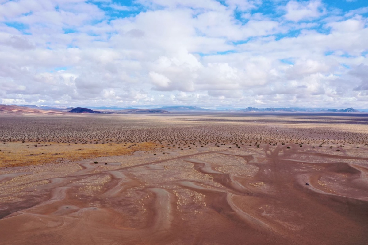 Il letto del lago secco di Groom Lake nel Nevada