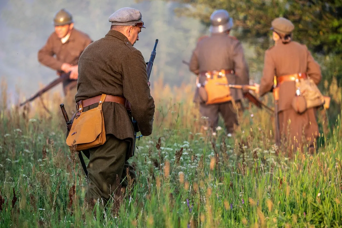 soldiers, battle, war, history, military, staging, combat