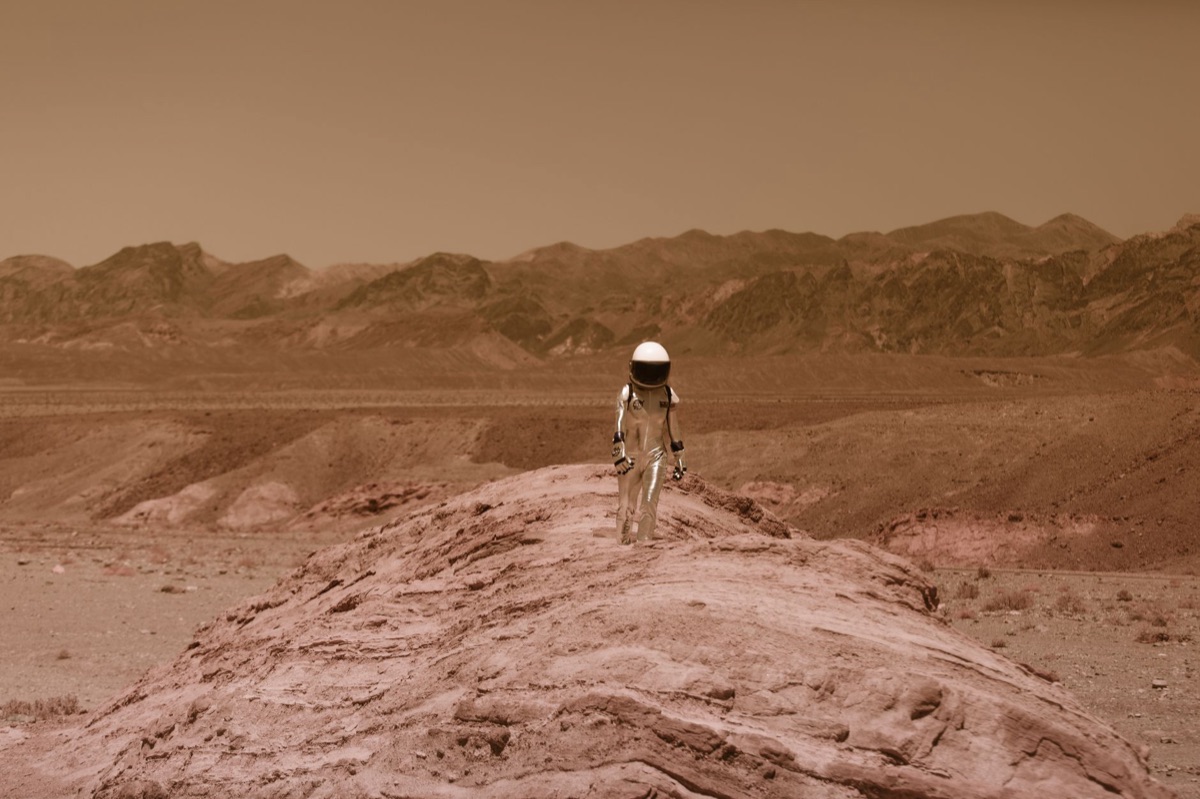 NASA Rover in Desert