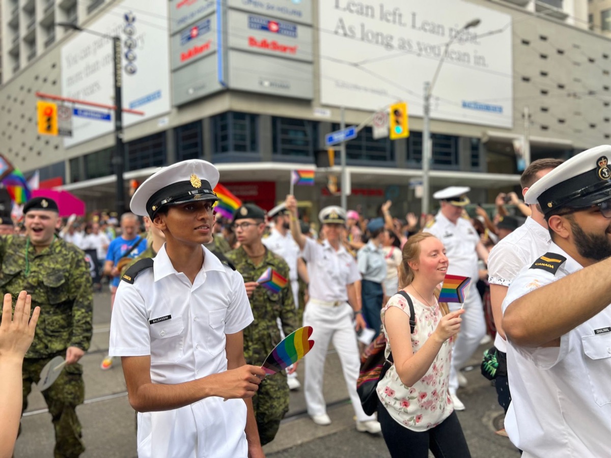 US Navy personnel in uniform